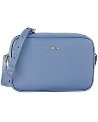 Furla Lilli Leather Crossbody Bag - Blue