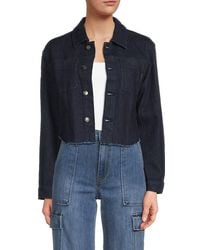 Hudson Jeans - Cropped Denim Jacket - Lyst