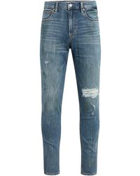 Hudson Jeans - Zack Distressed Skinny Jeans - Lyst