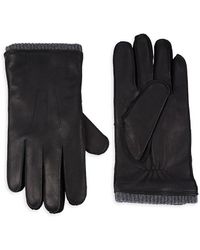Bruno Magli - Tech Leather Gloves - Lyst