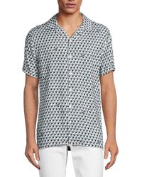 Karl Lagerfeld - Geometric Print Camp Shirt - Lyst