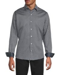 Ted Baker - Soren Gingko Stretch-Cotton Shirt - Lyst