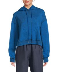 Stella McCartney - Logo Embossed Cotton Hoodie - Lyst
