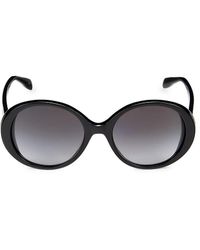 Alexander McQueen - 57mm Oval Sunglasses - Lyst