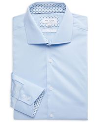 Ted Baker - Slim Fit Cotton Blend Dress Shirt - Lyst