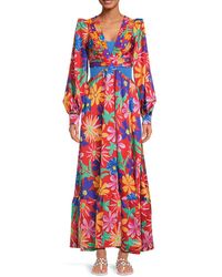 PATBO - Aster Floral Cutout Maxi Dress - Lyst