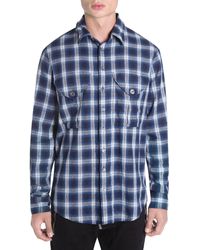 DSquared² Plaid Military-fit Shirt - Blue