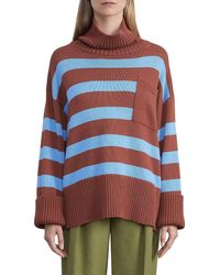 Lafayette 148 New York - Cotton & Silk Striped Sweater - Lyst