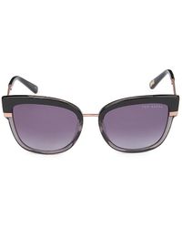 Ted Baker 53mm Cat Eye Sunglasses - Black