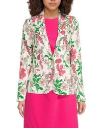 Tommy Hilfiger - Floral Print Stretch-Crepe Blazer - Lyst