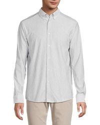 American Heritage - Striped Button Down Shirt - Lyst