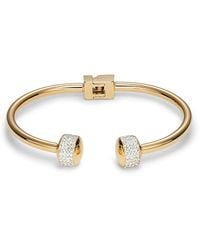 Eye Candy LA - Luxe Rose Goldtone, Titanium & Crystal Cuff Bracelet - Lyst