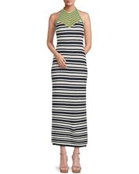 Ramy Brook - Annabella Striped Knitted Maxi Dress - Lyst
