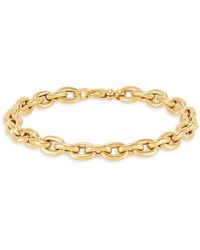 Saks Fifth Avenue - 14k Yellow Gold Oval Rolo Chain Bracelet - Lyst