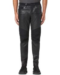 Hudson Jeans Blinder V2 Skinny Leather Jeans - Black