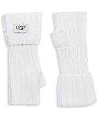 UGG - Ribbed Fingerless Gloves - Lyst