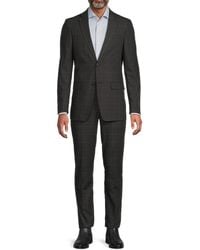 DKNY - Windowpane Slim-Fit Two-Button Suit - Lyst