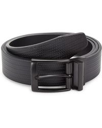 Nike Textured Leather Belt - Black