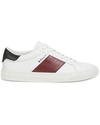 Bally - Logo Low-Top Leather Sneakers - Lyst