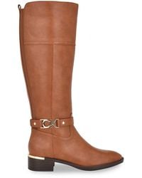 Calvin Klein - Daphny 40Mm Logo Knee-High Boots - Lyst