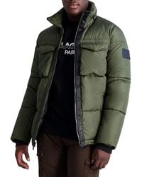 Karl Lagerfeld - Stand Collar Regular Fit Puffer Jacket - Lyst
