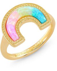 Kendra Scott - 14k Goldplated & Rainbow Opal Ring - Lyst