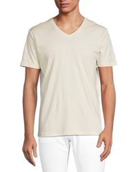 Saks Fifth Avenue - Ultraluxe V-Neck T-Shirt Shirt - Lyst