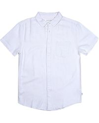Vintage Summer - Linen-Blend Short-Sleeve Shirt - Lyst