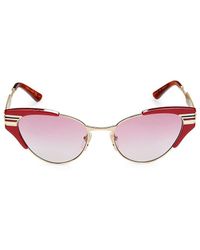 Gucci 55mm Clubmaster Cat Eye Sunglasses - Multicolor