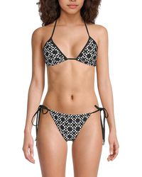 Jonathan Simkhai - Kyran Printed Triangle Bikini Top - Lyst