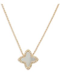 Effy - 14k Rose Gold, Diamond & Morganite Pendant Necklace - Lyst