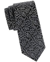 Saks Fifth Avenue - Floral Textured Silk Tie - Lyst