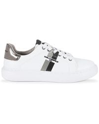 Karl Lagerfeld - Logo Low-Top Leather Sneakers - Lyst