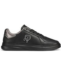 Karl Lagerfeld - Karl Head Patch Racer Toe Sneakers - Lyst