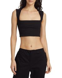 GUIZIO - Celestial Stretch Crop Top - Lyst