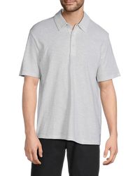 Vince - Short-Sleeve Polo Shirt - Lyst