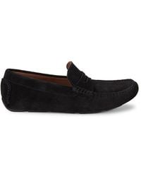 Saks Fifth Avenue - Suede Penny Loafers - Lyst