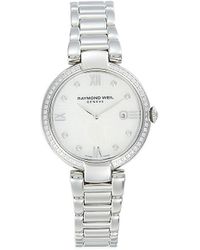 Raymond Weil - Shine 32Mm Diamonds, Mother-Of-Pearl & Stainless Steel Watch - Lyst