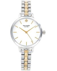 Kate Spade 30mm Two-tone Stainless Steel Bracelet Watch - White