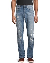 PRPS - Five Slim Fit High Rise Distressed Jeans - Lyst