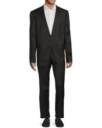BOSS - Genius Trim Fit Solid Wool Suit - Lyst
