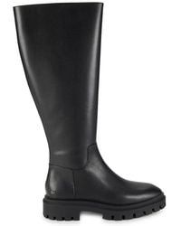 Stuart Weitzman - Ultra Lug Knee-High Leather Boots - Lyst