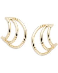 Argento Vivo - Studio 14K Goldplated Hoop Earrings - Lyst