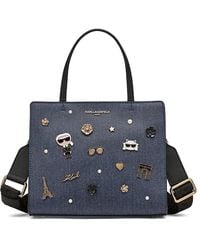 Karl Lagerfeld Maybelle Two-Way Satchel | Lyst