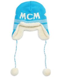 MCM - Logo Merino Wool Trapper Hat - Lyst