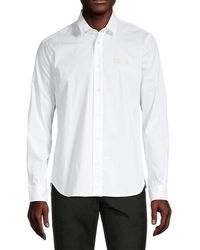 Versace Jeans Couture Logo Button Down Shirt - White
