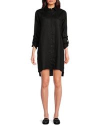 Saks Fifth Avenue - 100% Linen Side Slit Shirt Dress - Lyst