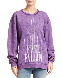 Alchemist Perfect Free Fallin' Cotton Pullover - Purple