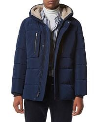 Andrew Marc - Yarmouth Faux Fur Hood Puffer Jacket - Lyst