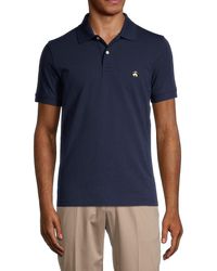Brooks Brothers Short-sleeve Pique Polo - Blue